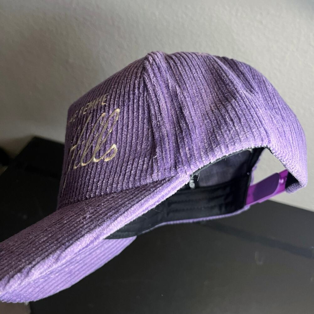 •NEW• Homme + Femme LA • Hotel Homme Femme Corduroy Hat in Purple